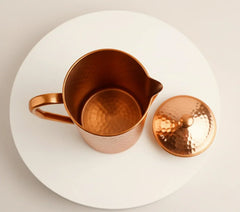 Pure Copper Jug - 2L Hammered Copper Jug - Copprly