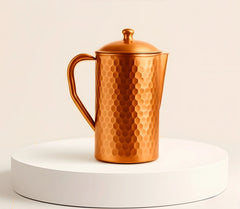 Pure Copper Jug - 2L Hammered Copper Jug - Copprly