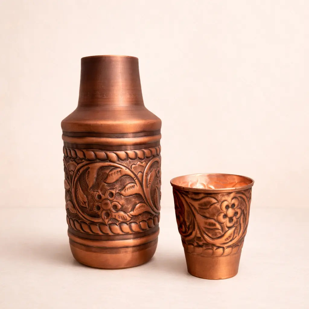 Copper shaker and cup 