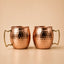 Copper Moscow Mugs - Set of 2 | Copper Hammered Mugs | Handcrafted and ayurvedic