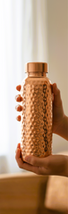 Pure Copper Drinkware Set – Jug, Bottle & 4 Glasses - Copprly